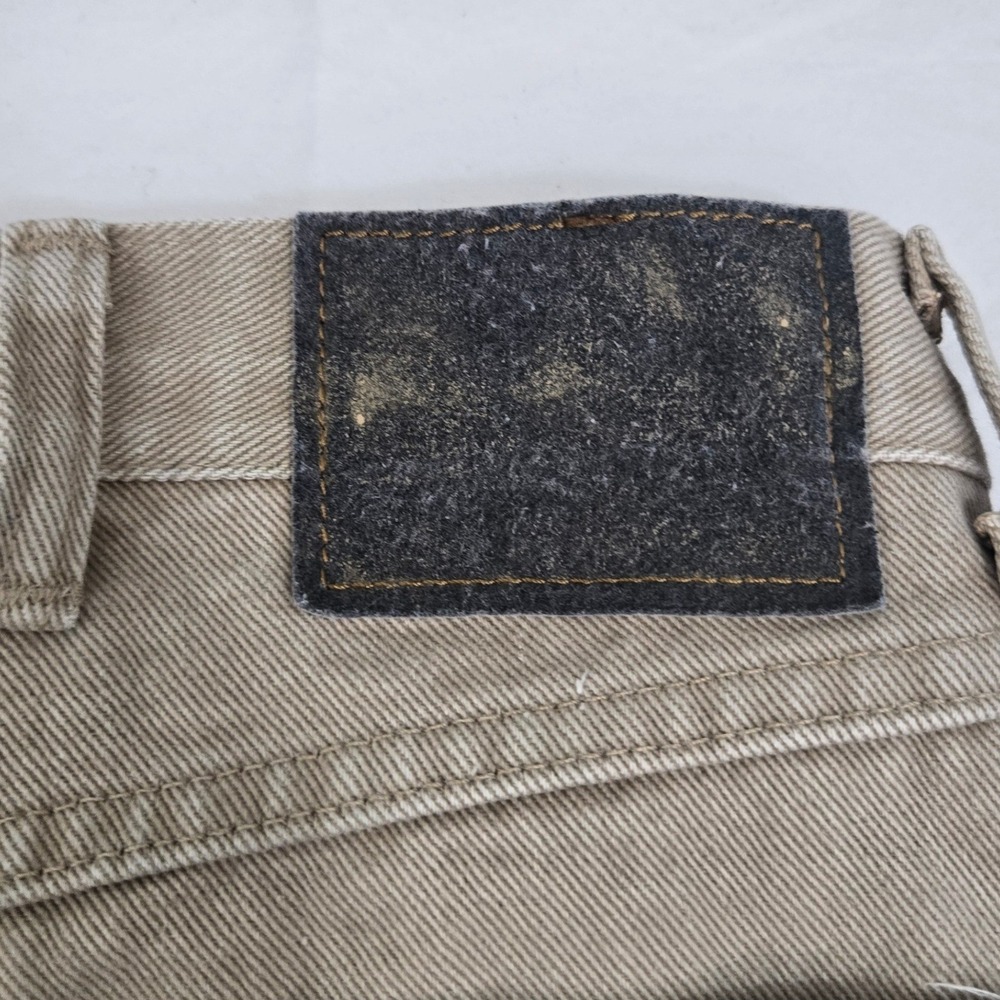 Vintage Wrangler Silver Edition Jeans 38x30 Khaki Tan Denim Made in USA 90s - Picture 3 of 13